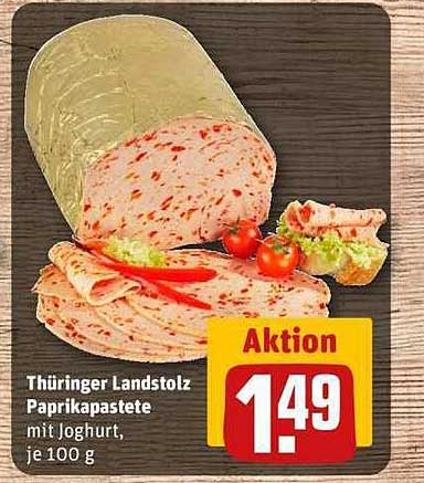 Thüringer Landstolz Paprikapasteete mit Joghurt, je 100 g