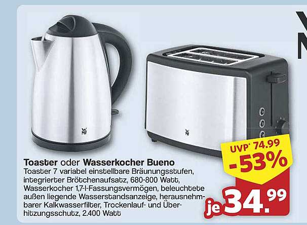 Toaster oder Wasserkocher Bueno