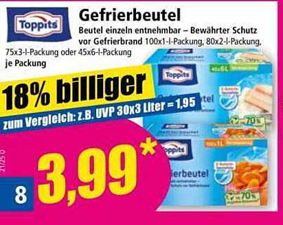 Toppits Gefrierbeutel 75 St.