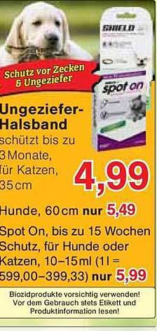 Ungeziefer-Halsband für Hunde und Katzen