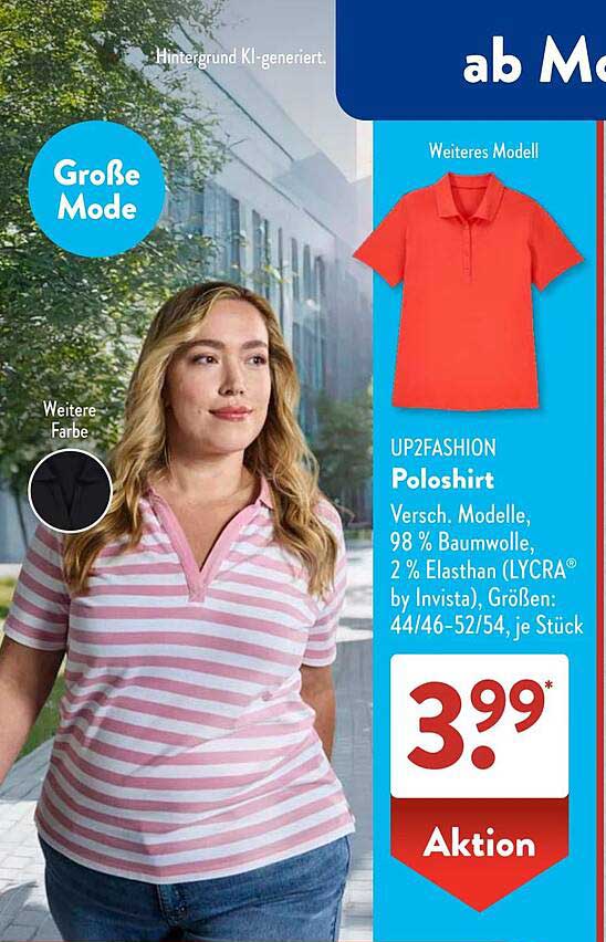 UP2FASHION Poloshirt in verschiedenen Modellen