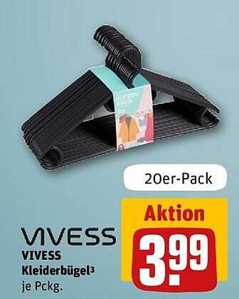 VIVESS Kleiderbügel 20er-Pack