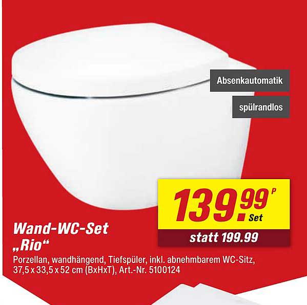Wand-WC-Set „Rio“