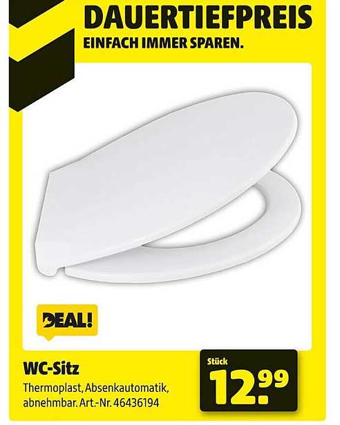 WC-Sitz Thermoplast mit Absenkautomatik