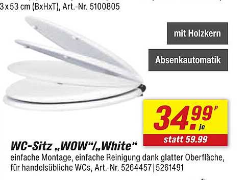 WC-Sitz „WOW“, White