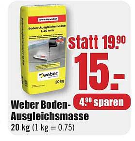 Weber Boden-Ausgleichsmasse 20 kg