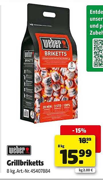 Weber Grillbriketts 8 kg