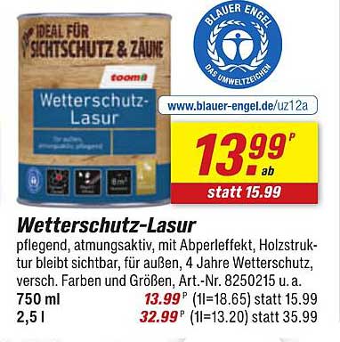 Wetterschutz-Lasur