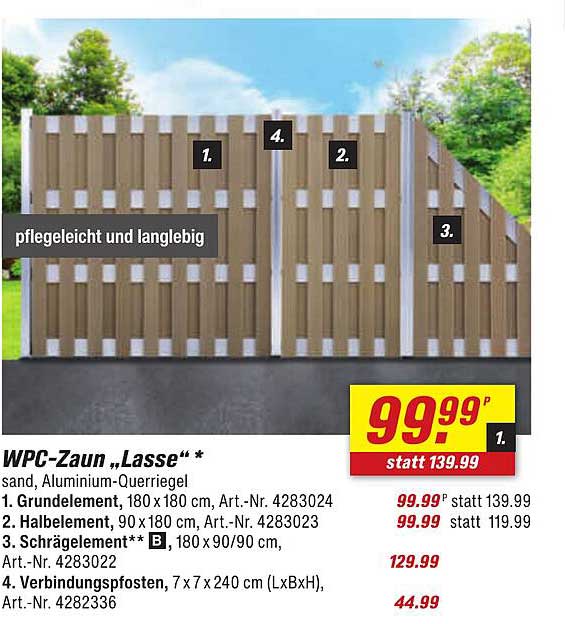 WPC-Zaun „Lasse“