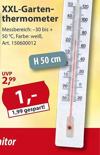 XXL-Garten-Thermometer