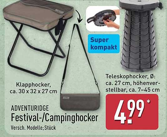 ADVENTURIDGE Festival-/Campinghocker