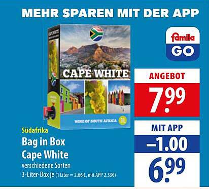 Bag in Box Cape White
