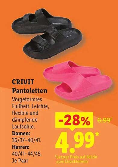 CRIVIT Pantoletten
