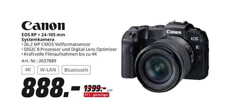 Canon EOS RP + 24-105 mm Systemkamera