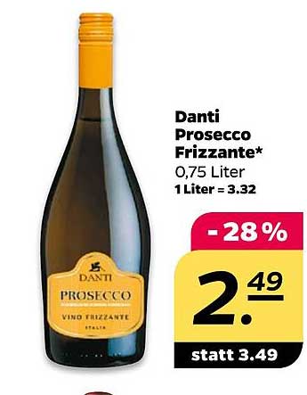 Danti Prosecco Frizzante 0,75 Liter