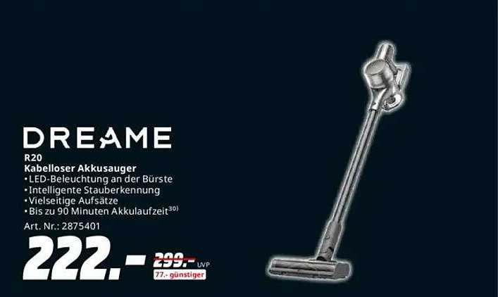 DREAME R20 Kabelloser Akkusauger