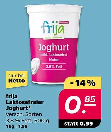 frija Laktosefreier Joghurt 500 g