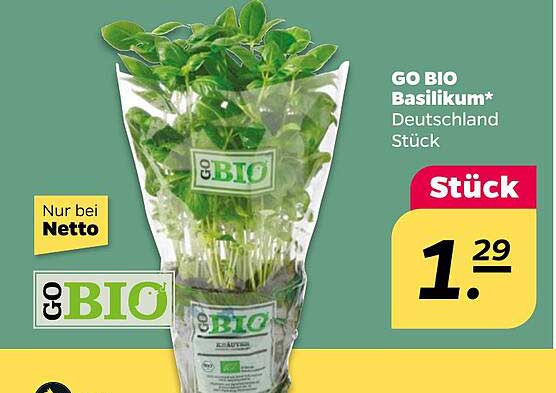 GO BIO Basilikum* Deutschland Stück