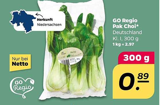 GO Regio Pak Choi* Deutschland Kl. I, 300 g