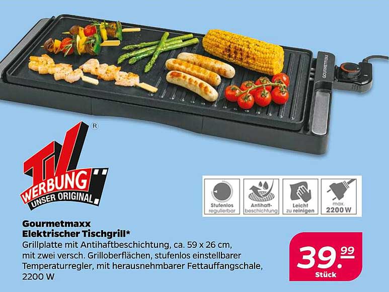 Gourmetmaxx Elektrischer Tischgrill