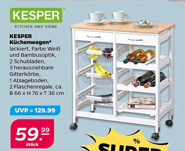 KESPER Küchenwagen – der ideale Begleiter für jede Küche