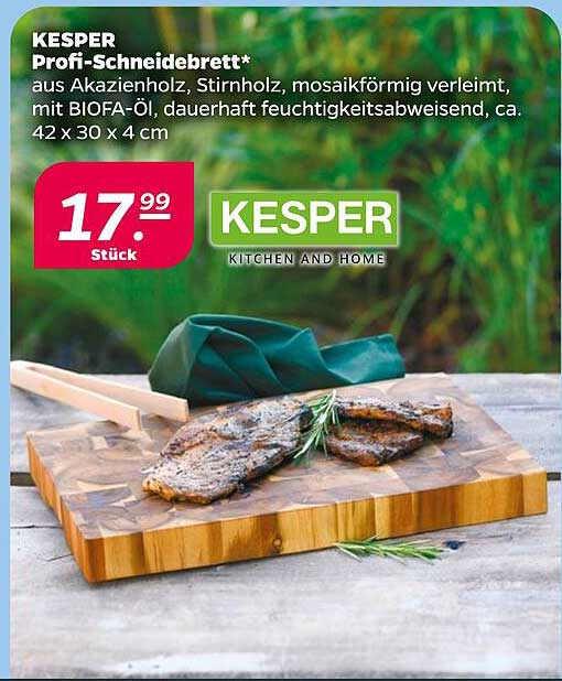 KESPER Profi-Schneidebrett* aus Akazienholz