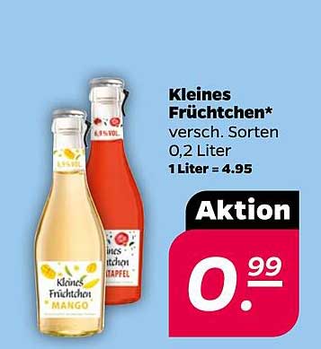 Kleines Früchtchen - verschiedene Sorten 0,2 Liter