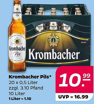 Krombacher Pils 20 x 0,5 Liter