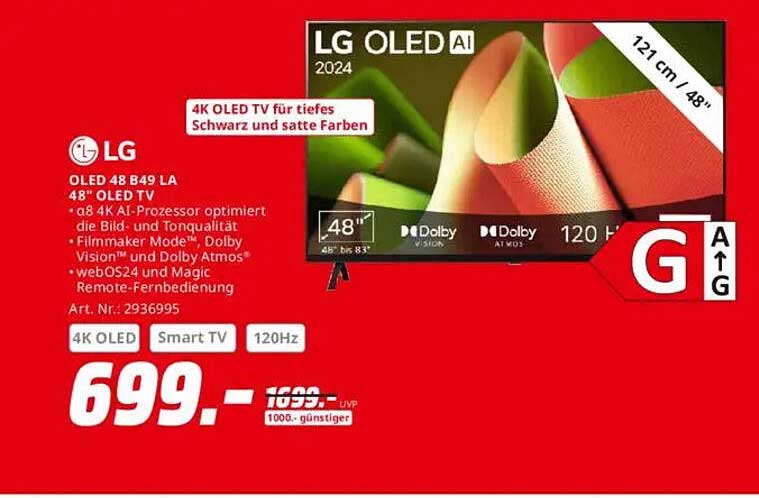 LG OLED 48 B49 LA - 48" OLED TV