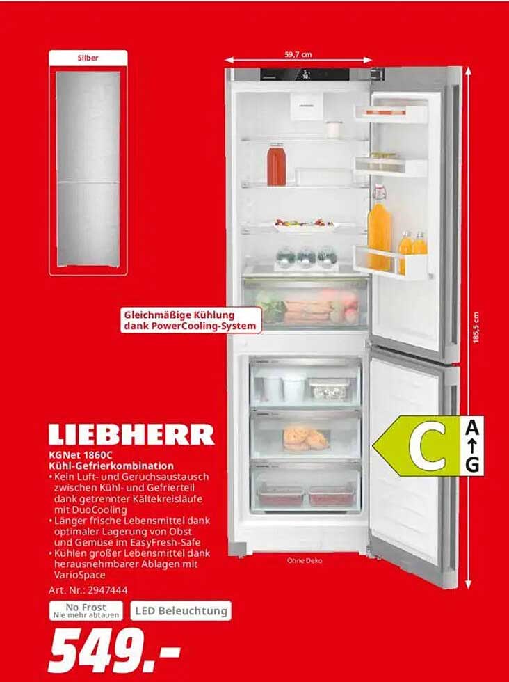 LIEBHERR KGNet 1860C Kühl-Gefrierkombination