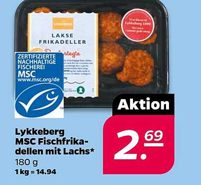 Lykkeberg MSC Fischfrikadellen mit Lachs - 180 g