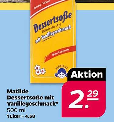 Matilde Dessertsoße mit Vanillegeschmack 500 ml