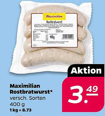 Maximilian Rostbratwurst 400 g - Aktion