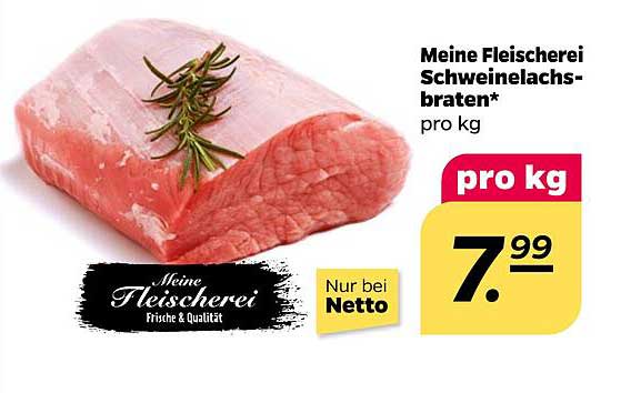 Meine Fleischerei Schweinelachbraten* pro kg