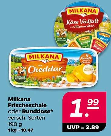 Milkana Frischeschale oder Runddose - verschiedene Sorten