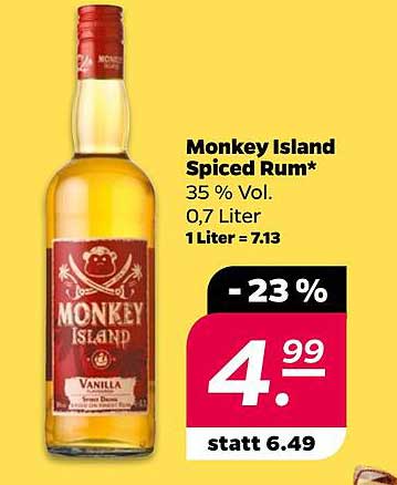 Monkey Island Spiced Rum 0,7 Liter