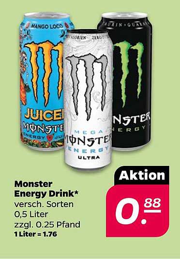 Monster Energy Drink 0,5 Liter - Verschiedene Sorten