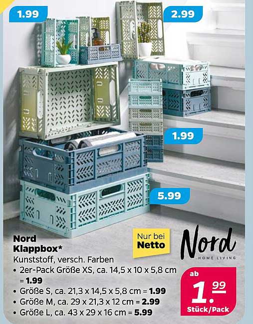 Nord Klappbox - vielseitige Aufbewahrungslösung