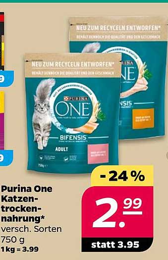 Purina One Katzen-Trockenfutter - verschiedene Sorten 750 g