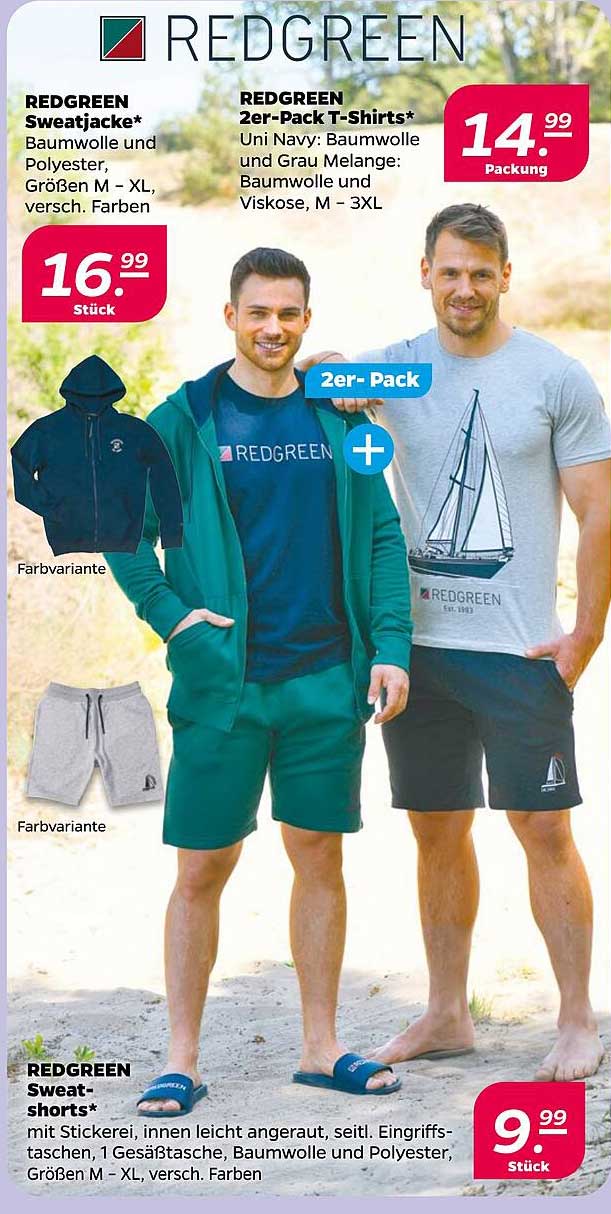 REDGREEN 2er-Pack T-Shirts*