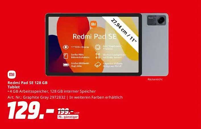 Redmi Pad SE 128 GB Tablet