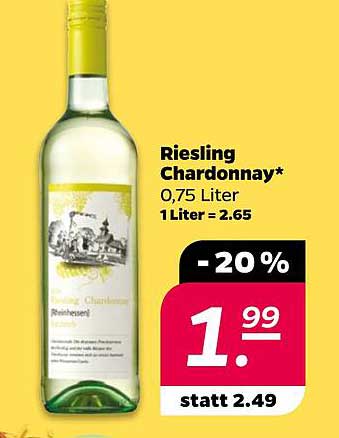 Riesling Chardonnay* 0,75 Liter