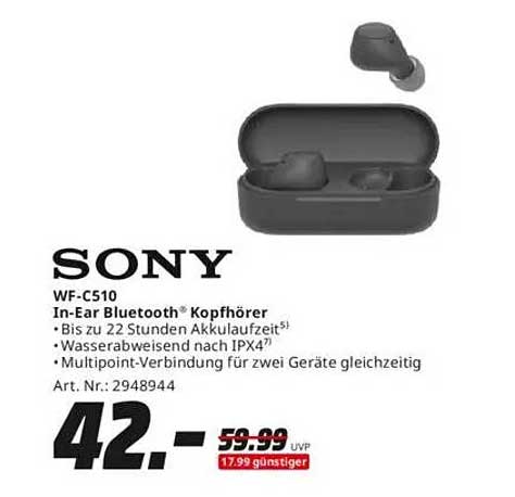 SONY WF-C510 In-Ear Bluetooth® Kopfhörer