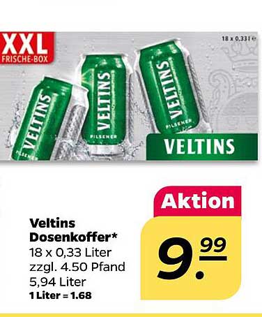 Veltins Dosenkoffer* 18 x 0,33 Liter