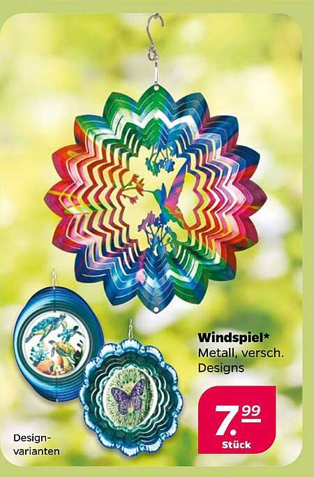 Windspiel* Metall, versch. Designs