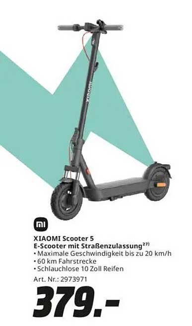 XIAOMI Scooter 5 E-Scooter mit Straßenzulassung