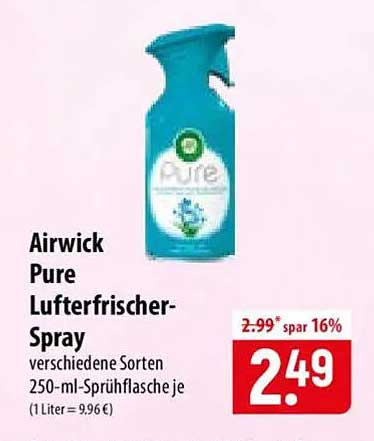 Airwick Pure Lufterfrischer-Spray