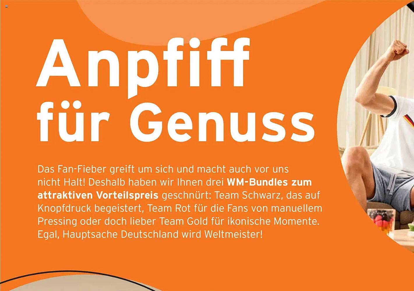 Anpfiff für Genuss