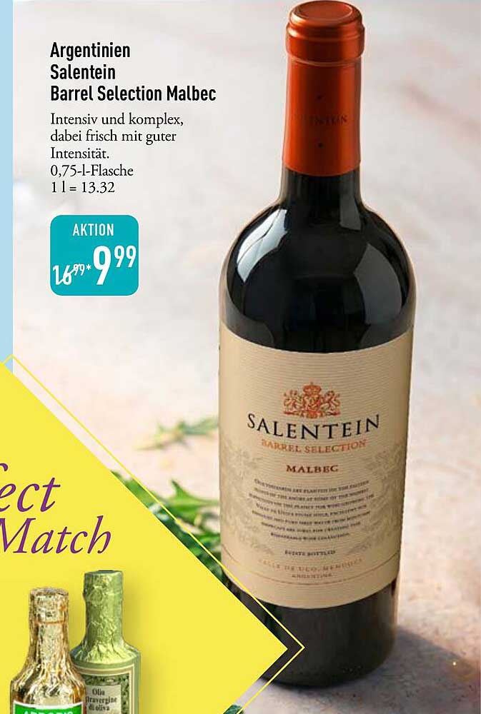Argentinien Salentein Barrel Selection Malbec