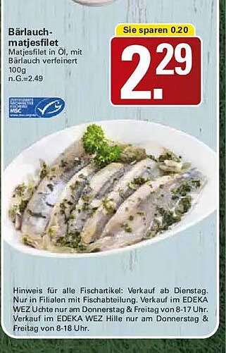 Bärlauch-matjesfilets